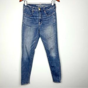 American eagle high rise jeggings 6Regular super stretch skinny leg light blue